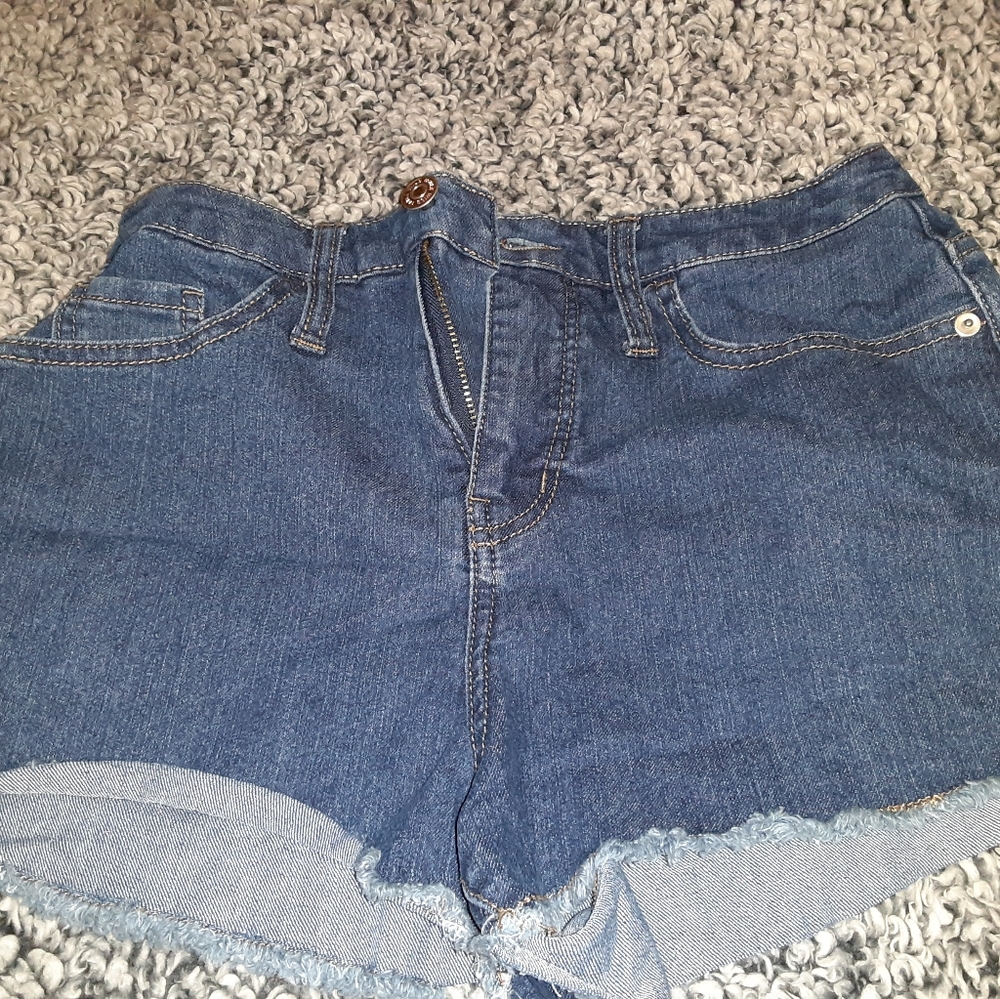Distressed Jean Shorts